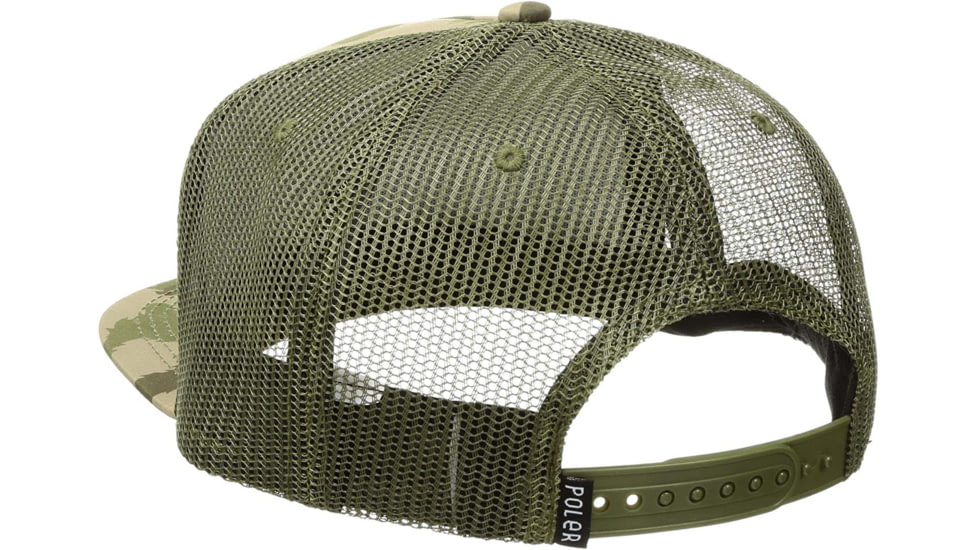 Poler Camp Vibes Brand Trucker, Green Fury Gamo, One Size, 31740001-Green Fury Gamo-O/S