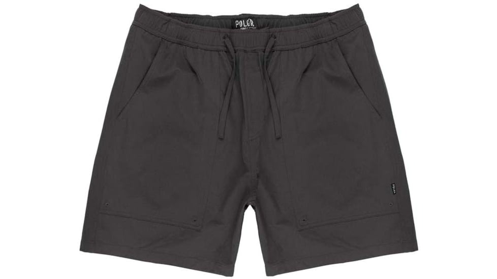 Poler Dodgeball Shorts, 30 in Waist, Black, 212APM4004-Black-30