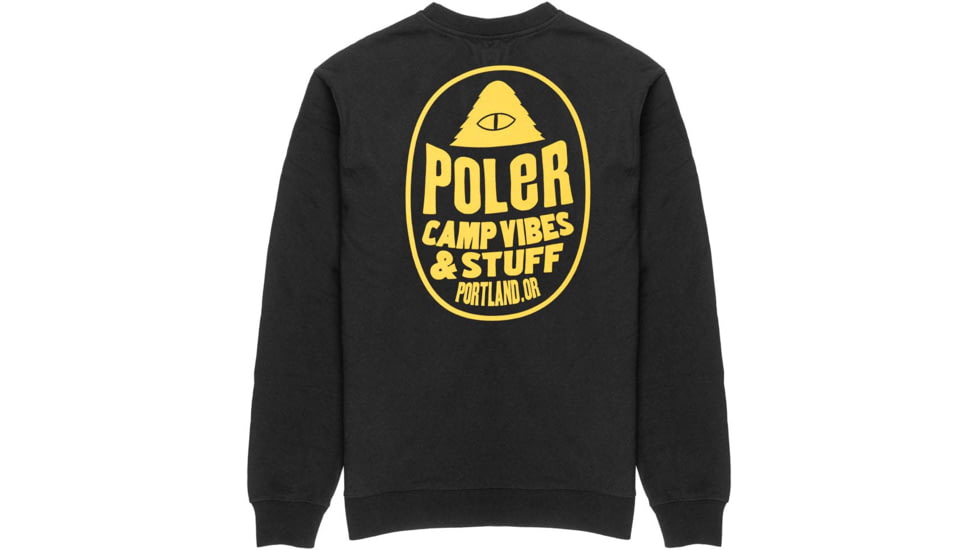 Poler Fruit Sticker Crew, 2XL, Black, 221APM2501-Black-XXL