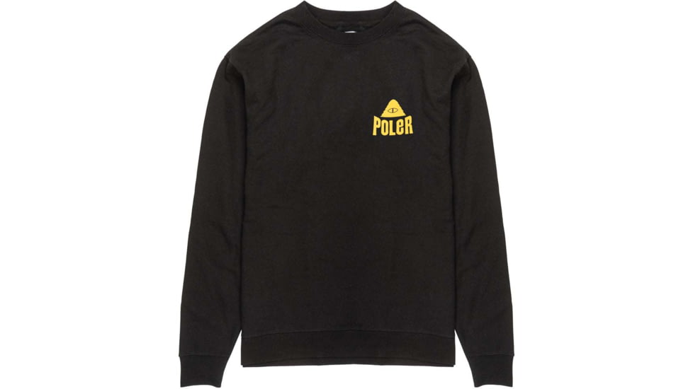 Poler Fruit Sticker Crew, 2XL, Black, 221APM2501-Black-XXL