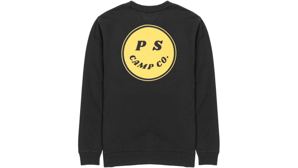 Poler Happy Camper Crew, Large, Black, 212APM2501-Black-L