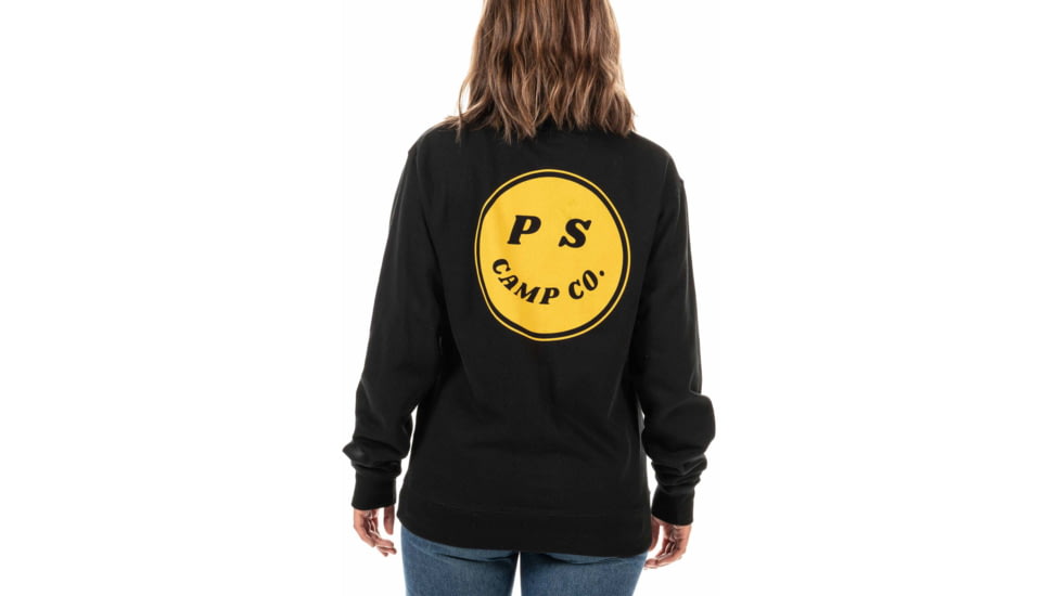 Poler Happy Camper Crew, Large, Black, 212APM2501-Black-L