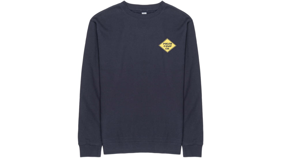 Poler Happy Camper Crew, 2XL, Navy, 212APM2501-Navy-XXL