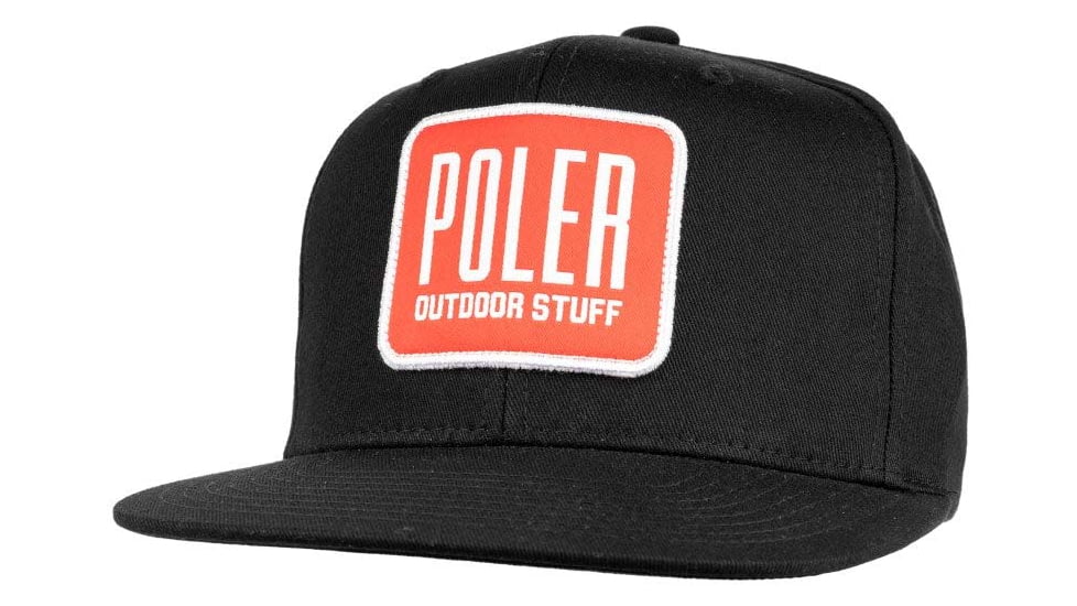 Poler Hype Patch Hat, Black, One Size, 213ACU7204-Black-O/S