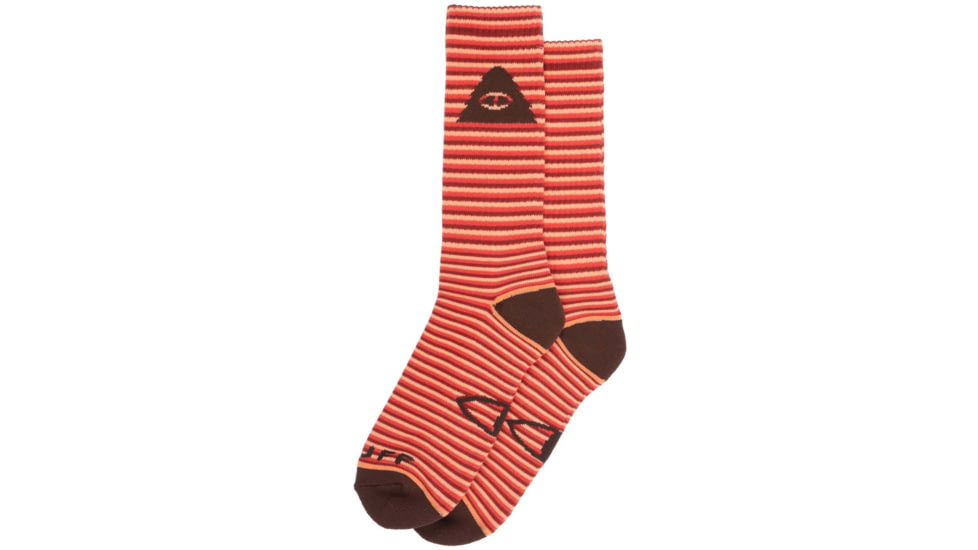 Poler Icon Stripe Socks, Red, One Size, 214ACUSK02-Red-O/S