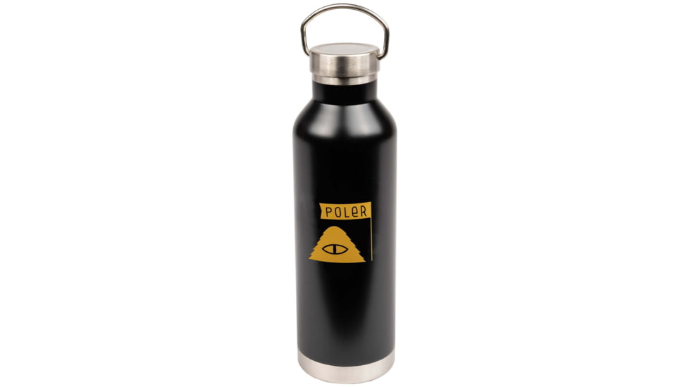 Poler Insulated Water Bottle, Black, 221ACM9105-Black-O/S