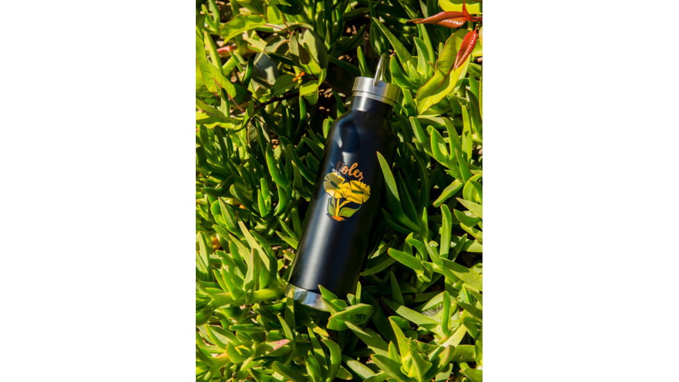 Poler Insulated Water Bottle, Black, 221ACM9105-Black-O/S
