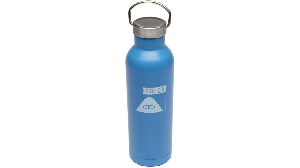Poler Insulated Water Bottle, Poler Pop Blue, 223ACM9105-PPopBlue-O/S