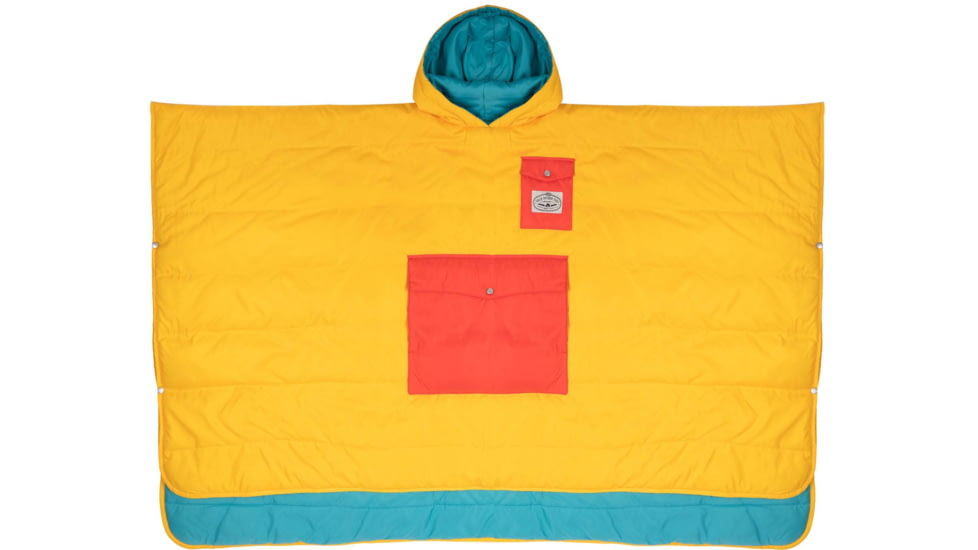 Poler Poncho, Goldenrod/Bluepine, One Size, 214ACU5601-GBluepine-O/S