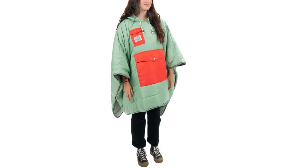 Poler Poncho, Moss/Rapids, One Size, 214ACU5601-Moss/Rapids-O/S