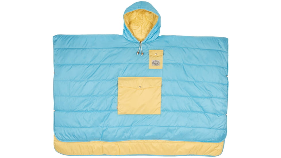 Poler Poncho, Powder Blue Daisy, One Size, 212ACU5601-PBlDaisy-O/S