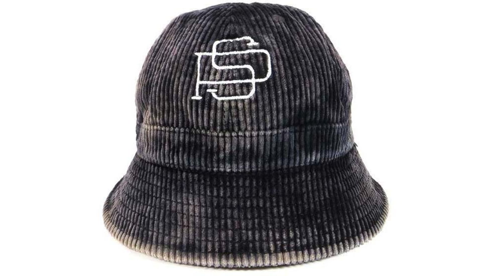 Poler PS Bleach Corduroy Bell Hat, Black, One Size, 55200343-Black-O/S