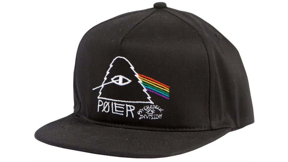 Poler Psychedelic Snapback Hat-Black-One Size