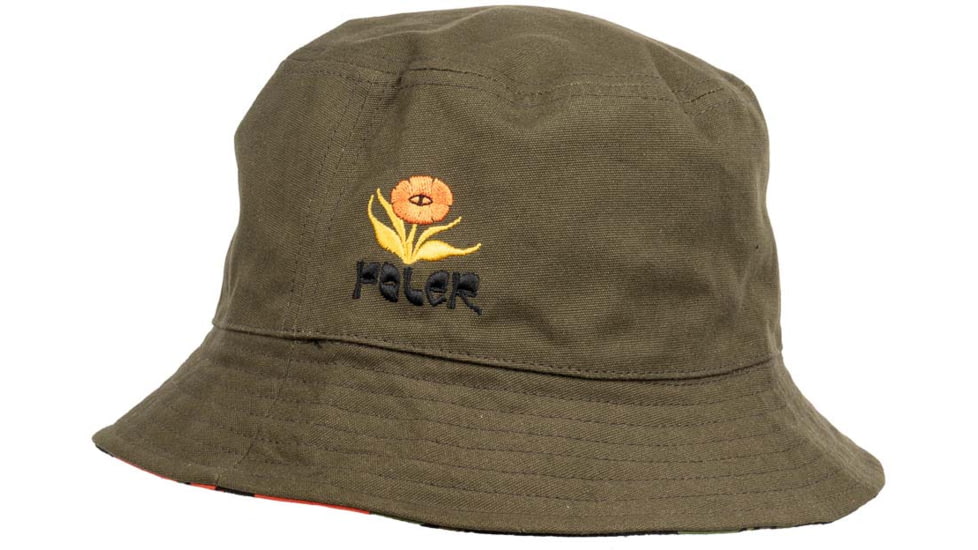 Poler Reversible Vibes Brand Bucket Hat, Orchid Floral Forest, One Size, 221ACU7102-ORFLFOREST-O/S