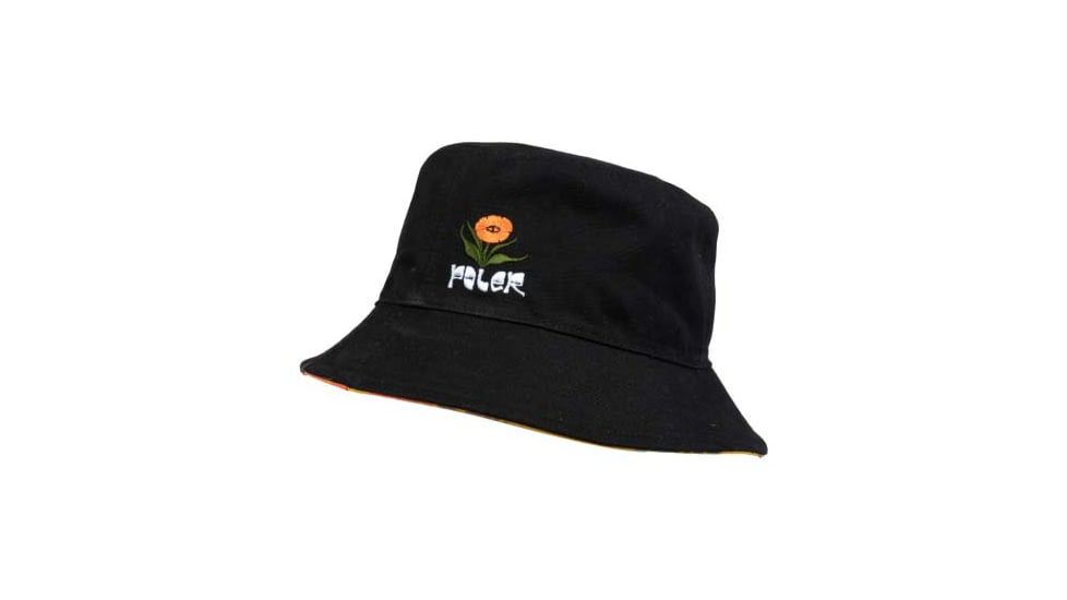 Poler Reversible Vibes Brand Bucket Hat, Orchid Floral Gold, One Size, 222ACU7102-OFlGold-O/S