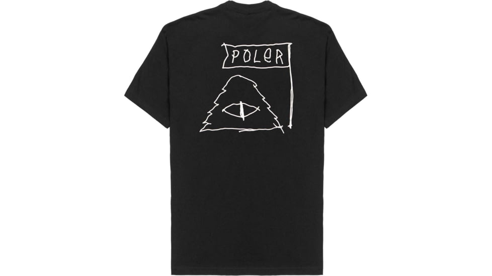 Poler Scribble T-Shirt, Small, Black, 223APM2002-Black-S