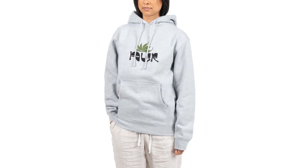 Poler Shrubbery Hoodie, Large, Gray Heather, 221APM2601-Gray Heather-L