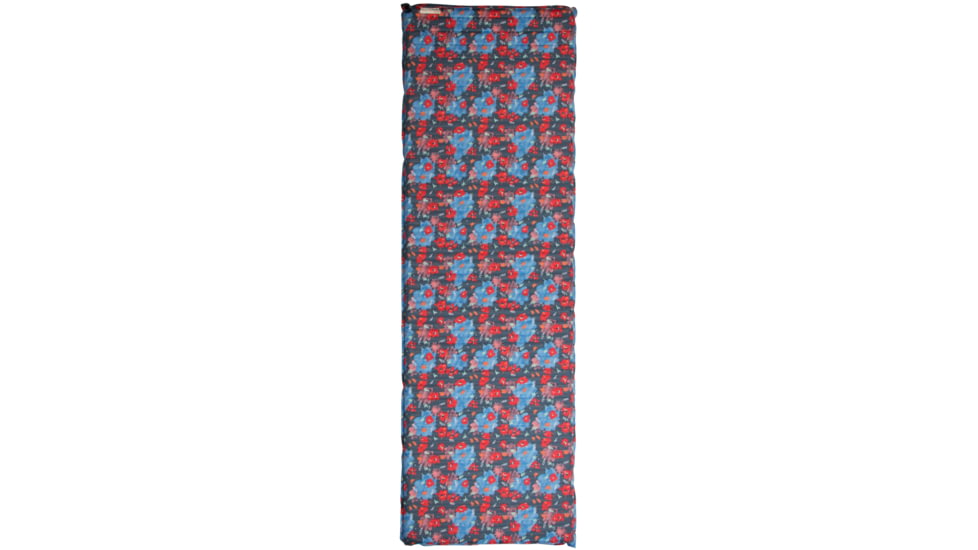 Snoozer Camp Mattress-Blue Steel Floral Fantasia
