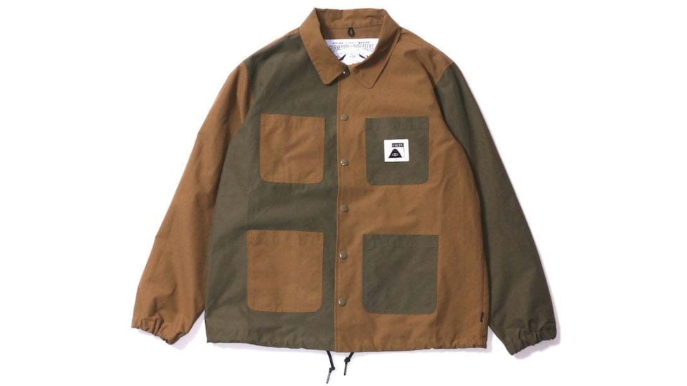 Poler Summit Coverall Coach Jacket, Large, Beige, 55200200-Beige-L