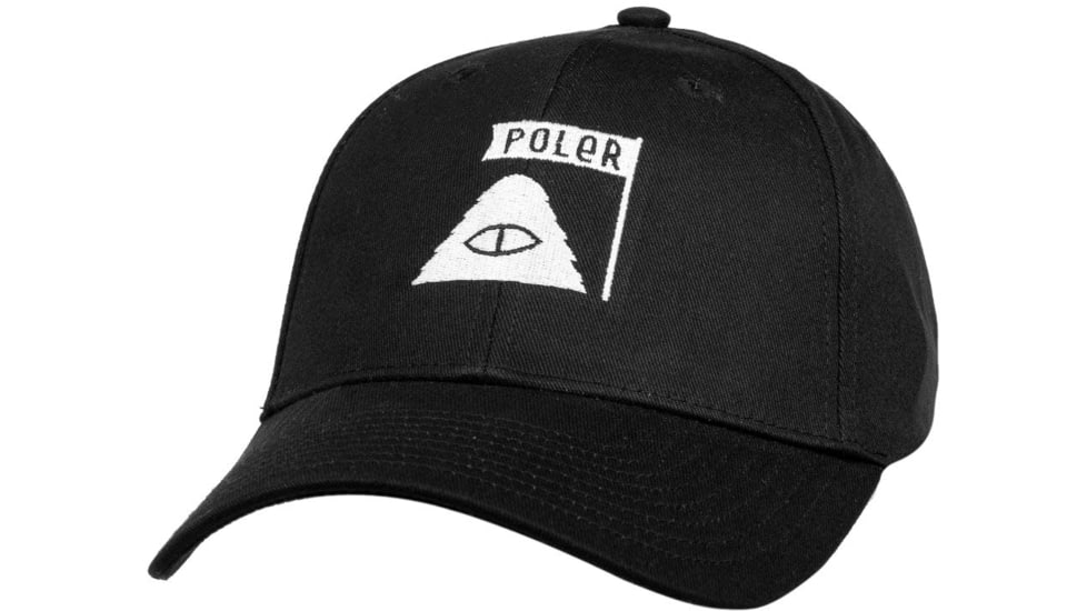 Poler Summit Dad Hat, Black, One Size, 223ACU7801-Black-O/S