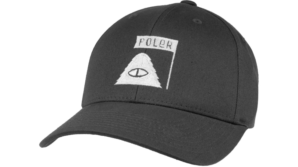 Poler Summit Dad Hat, Dark Grey, One Size, 214ACU7802-Dark Grey-O/S
