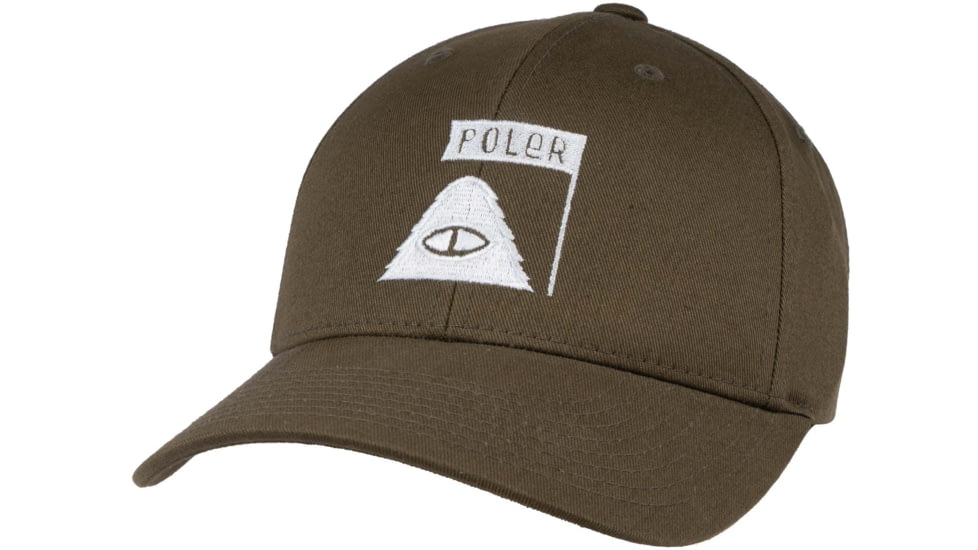 Poler Summit Dad Hat, Olive, One Size, 214ACU7802-Olive-O/S