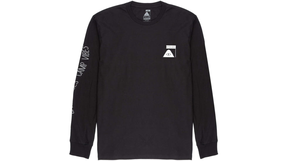 Poler Summit LS Shirts, 2XL, Black, 214APM2201-Black-XXL