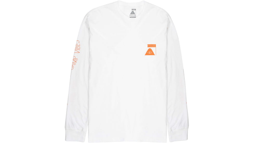 Poler Summit LS Shirts, Small, White, 214APM2201-White-S