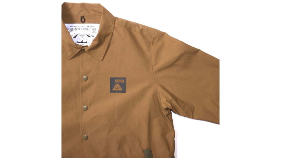 Poler Summit Pocket Coach Jacket, Medium, Beige, 55200201-Beige-M
