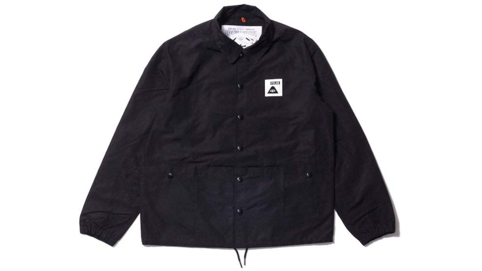 Poler Summit Pocket Coach Jacket, Extra Large, Black, 55200201-Black-XL