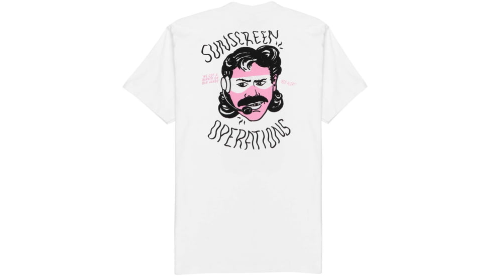 Poler Sunscreen T-Shirt, Medium, White, 223APM2010-White-M