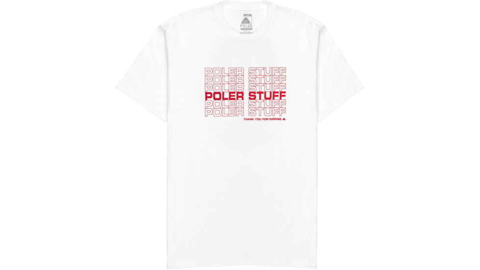Poler T.Hanks T-Shirt, Large, White, 223APM2008-White-L
