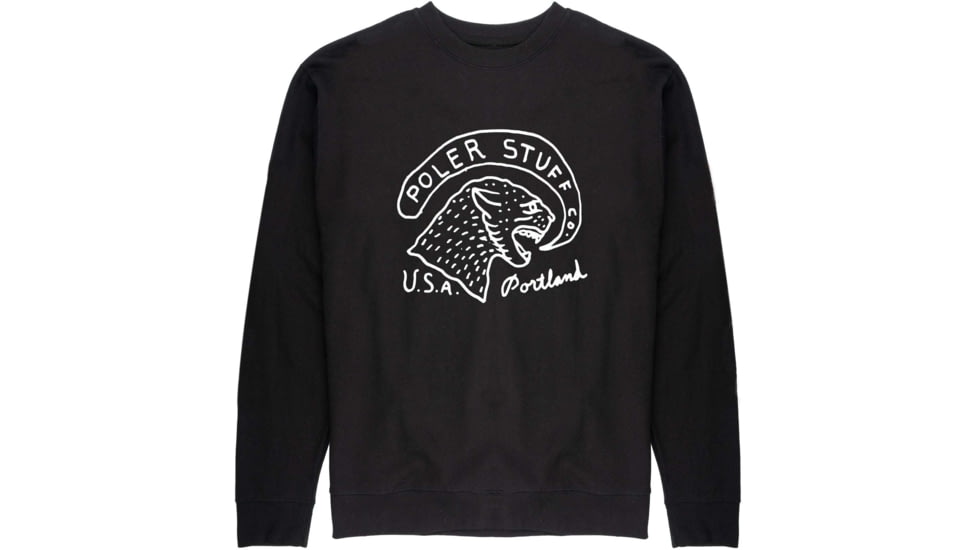 Poler Tiger Crew, 2XL, Black, 214APM2501-Black-XXL