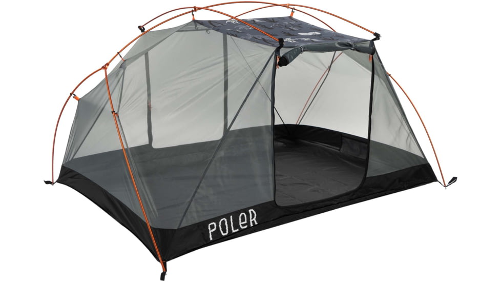 Poler Two Person Tent, Trader Rick Grey, One Size, 222EQU5201-TrRGrey-O/S