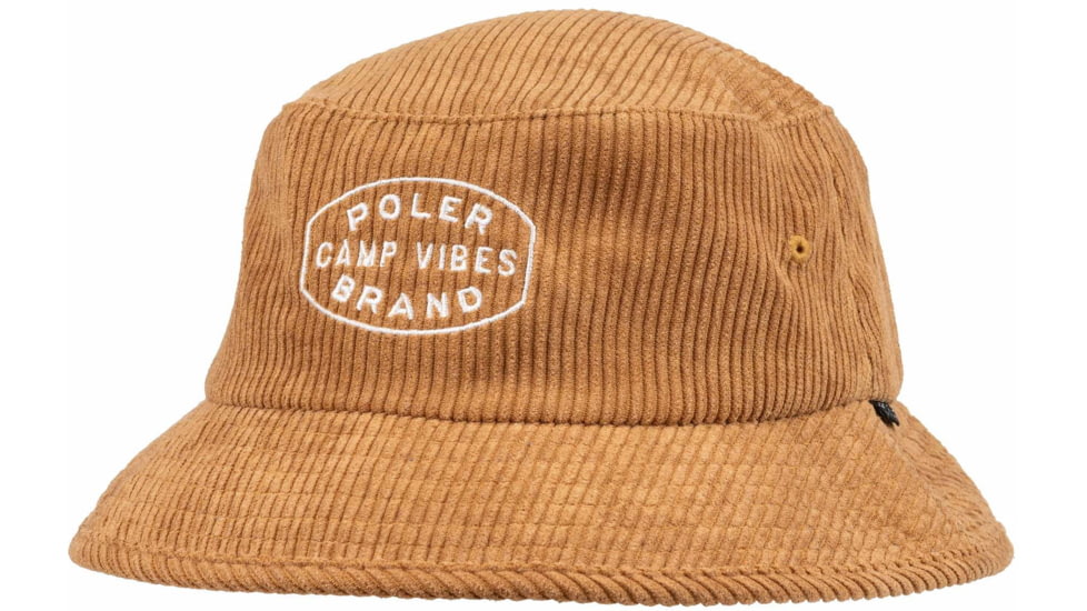 Poler Vibes Brand Bucket Hat, Brown, One Size, 212ACU7101-Brown-O/S