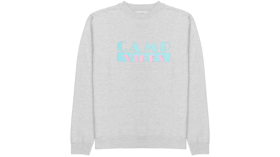 Poler Vices Crew, Large, Grey Heather, 223APM2502-Grey Heather-L