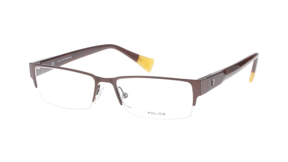 Police 8374 Eyeglasses with Brown Frame