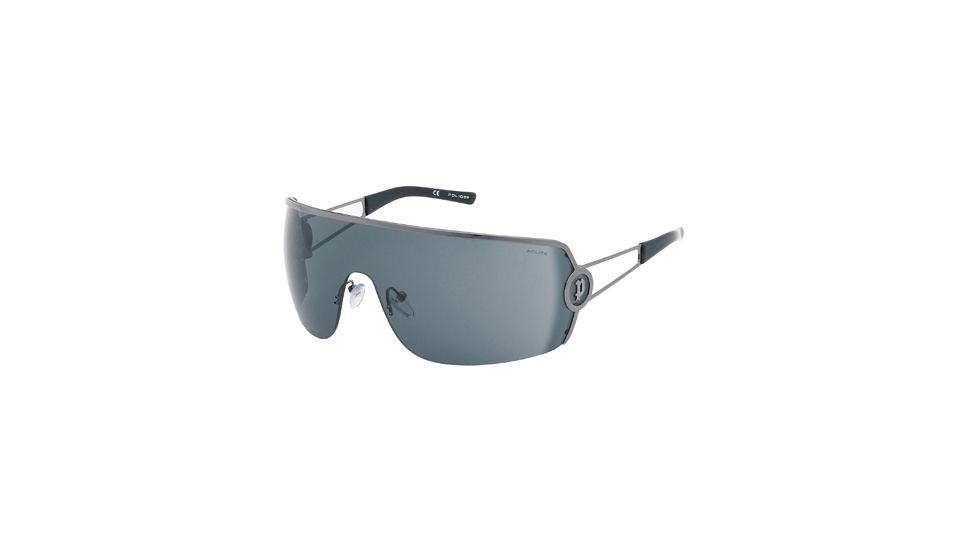 Police 8417 Sunglasses with Gunmetal Frame, Gradient Grey Lenses 8417-568