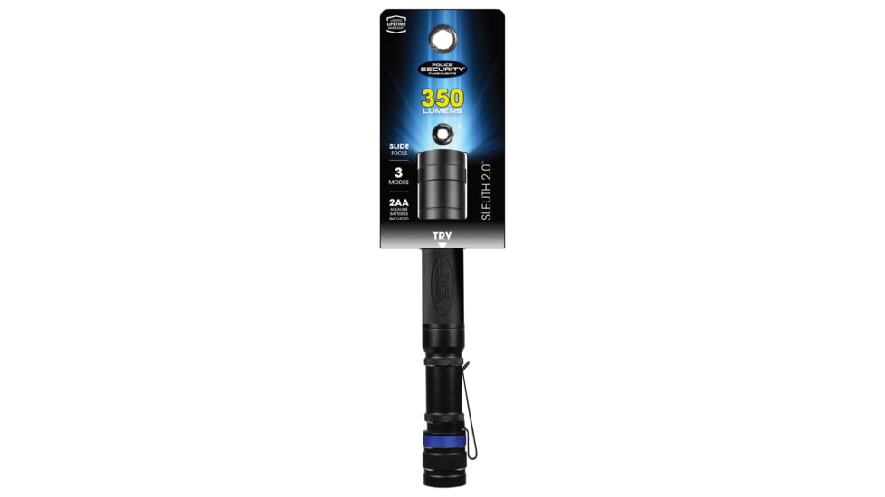 Police Security Flashlights Psf Sleuth 2.0 Flashlight Whte 350 Lum 2aa Batteries 3 Modes