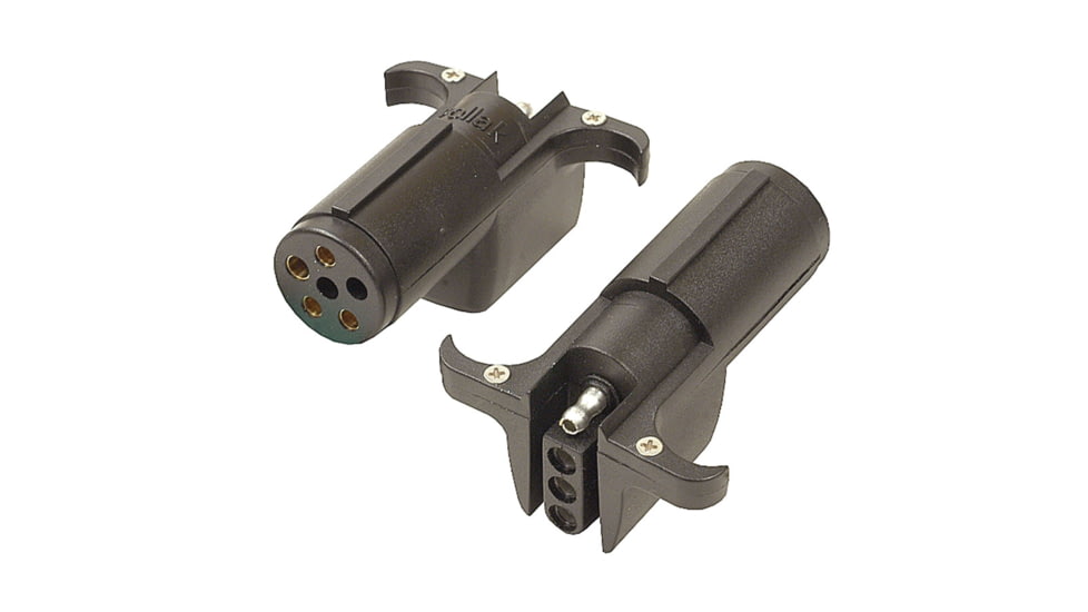 Pollak 6 Way Round Pin To 4 Way Flat Adapter, 12-717EP