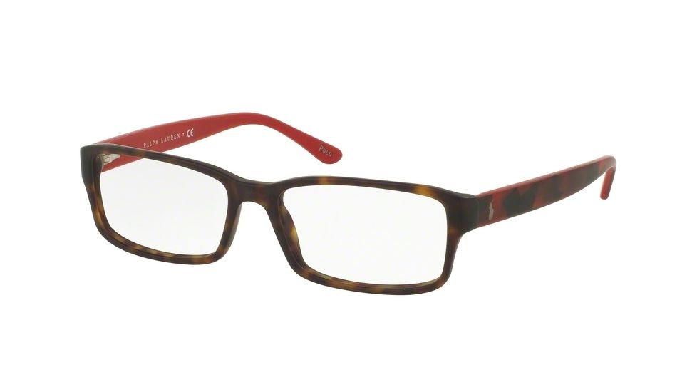 Polo Eyeglass Frames PH2065 5601-56 - Matte Dark Havana Frame