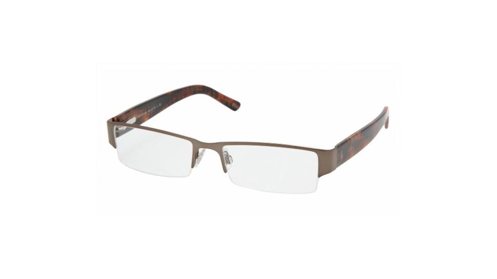 Polo PH 1067 Eyeglasses Styles Light Brown Frame w/Non-Rx 52 mm Diameter Lenses, 9118-5217