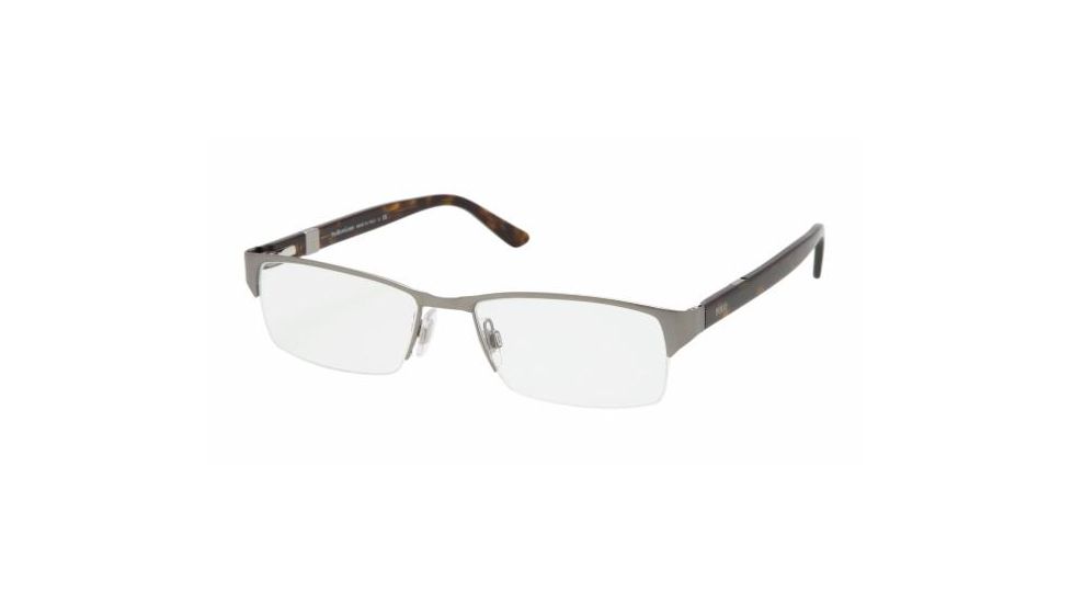 Polo PH 1075 Eyeglasses Styles Gunmetal Frame w/Non-Rx 53 mm Diameter Lenses, 9002-5317