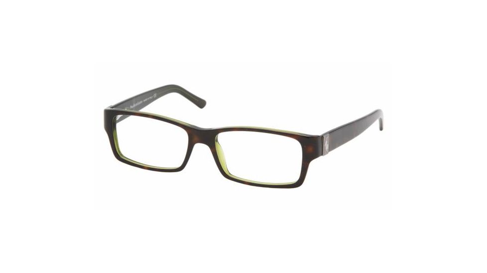 Polo PH 2027 Eyeglasses Styles - Top Havana/Green Frame w/Non-Rx 52 mm Diameter Lenses, 5016-5216