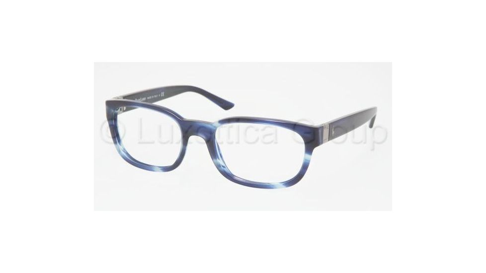 Polo PH2032 Progressive Eyeglasses, Striped Blue Frame / 53 mm Prescription Lenses, 5196-5319