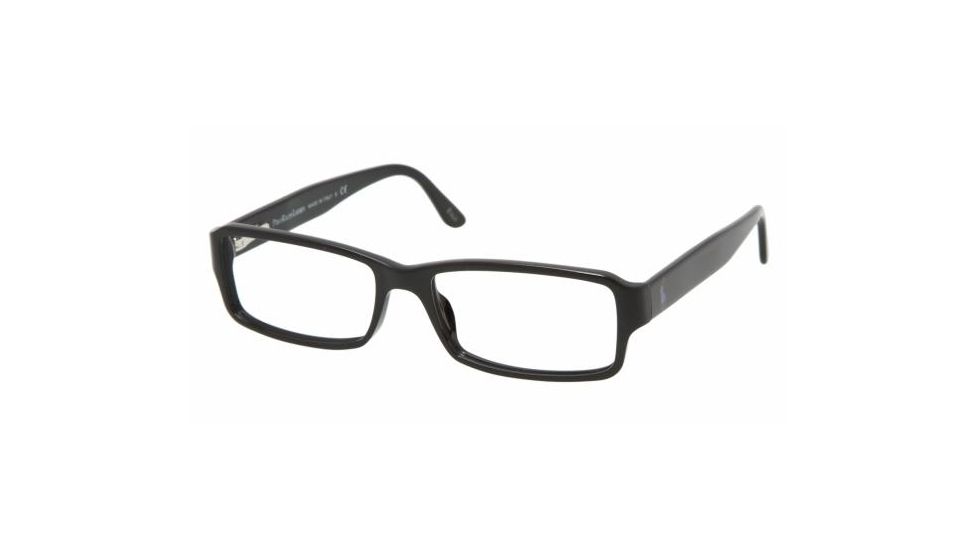 Polo PH 2042 Eyeglasses Styles - Shiny Black Frame w/Non-Rx 53 mm Diameter Lenses, 5001-5316