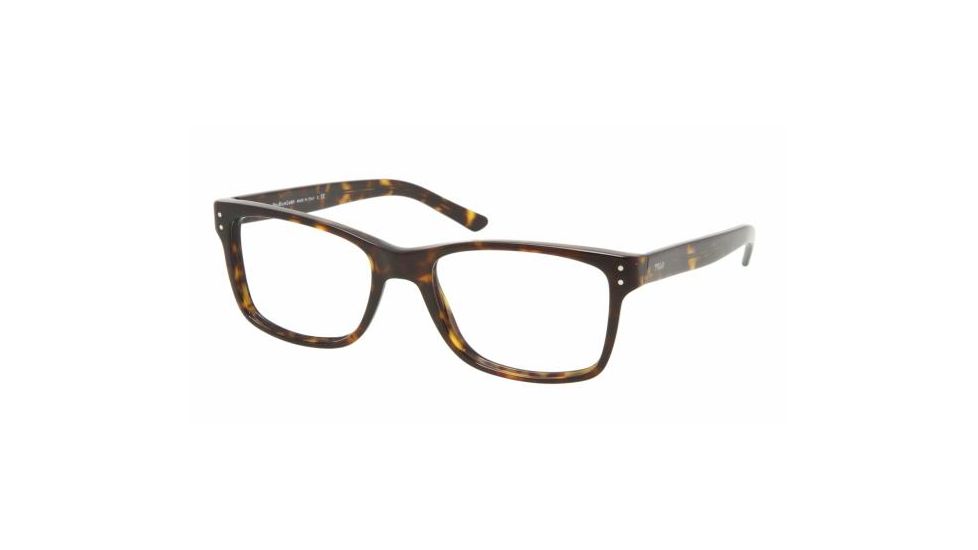 Polo PH 2057 Eyeglasses Styles Havana Frame w/Non-Rx 53 mm Diameter Lenses, 5003-5318