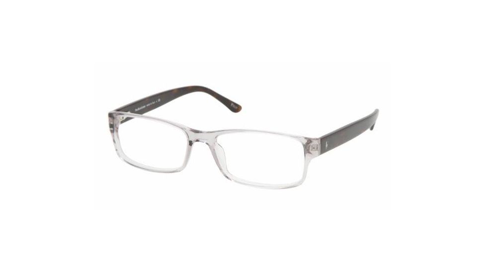 Polo PH 2065 Eyeglasses Styles -  Gray Transparent Frame w/Non-Rx 54 mm Diameter Lenses, 5111-5416