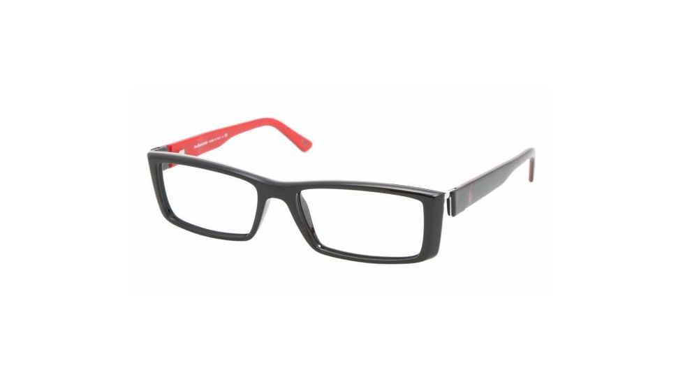 Polo PH 2070 Eyeglasses Styles - Shiny Black Frame w/Non-Rx 55 mm Diameter Lenses, 5001-5516
