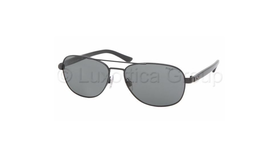 Polo PH3032 Progressive Sunglasses - Shiny Black Gray Frame w/ 59 mm Diameter Lenses, 900387-5916